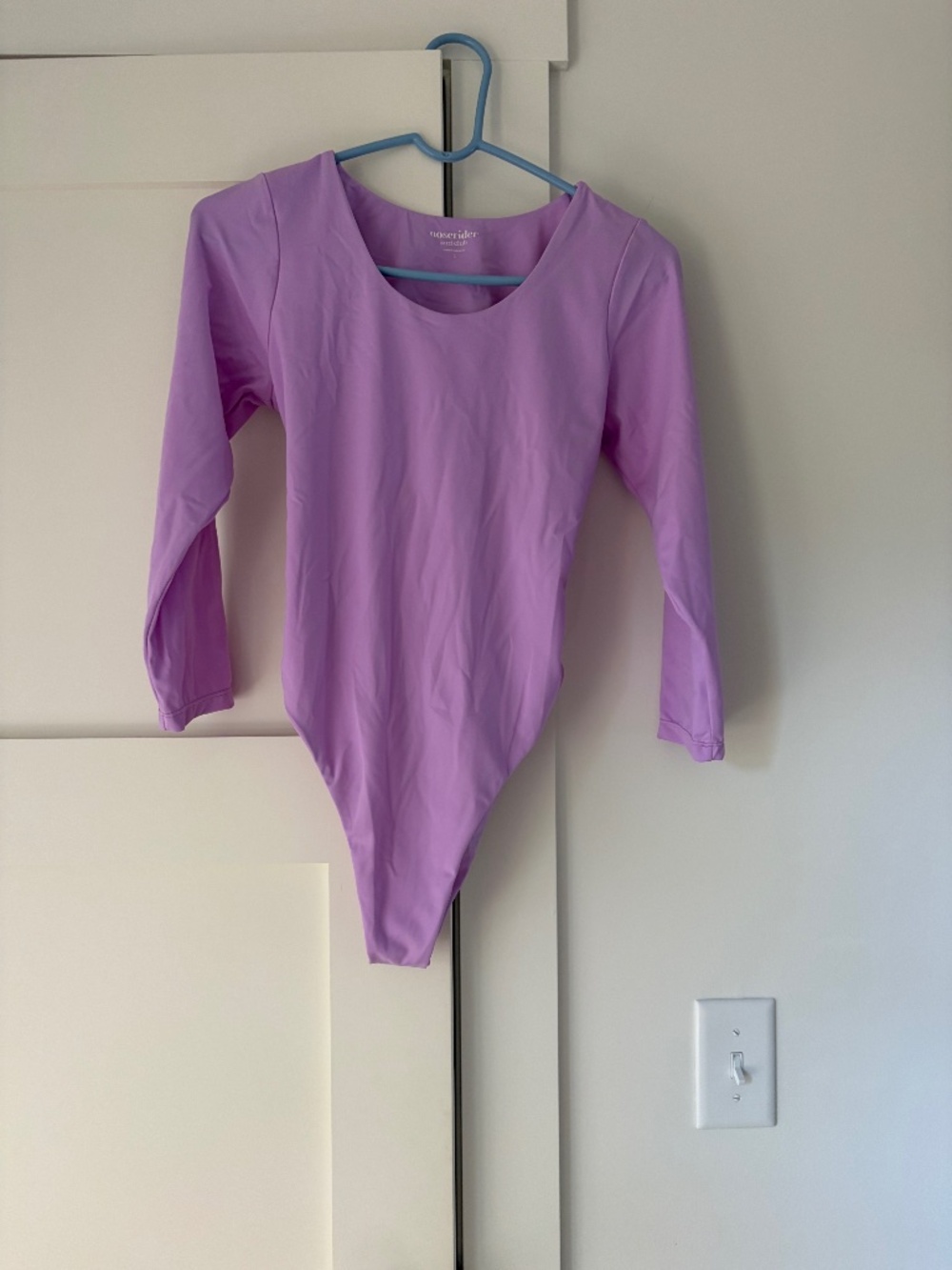 Noserider Surf Club Lavender Long Sleeve Surf Suit Cutout Back One Piece